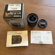 Canon EF-S 10-18mm f/4.5-5.6 IS STM Lens w/Box Tested JAPAN