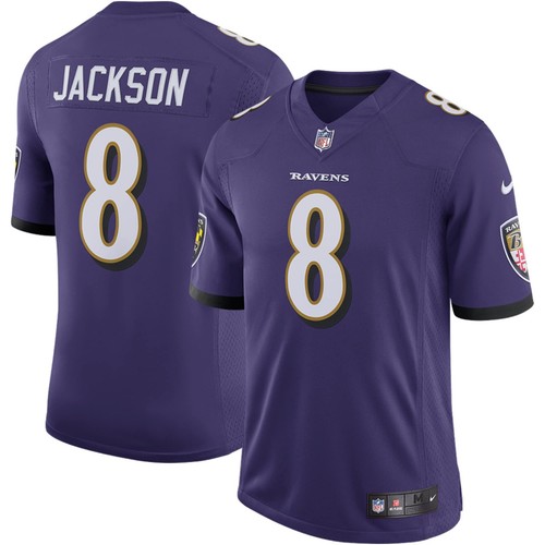 NWT Men's Lamar Jackson Nike Purple Speed Machine Limited Jersey Sz 2XL Ravens