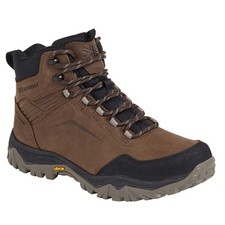 Image of Karrimor Mens Walking Boots Leather Waterproof Warm Mid Ankle Fit Lace Up Hiking