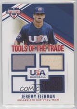 2018 USA Baseball Stars & Stripes Tools of the Trade /299 Jeremy Eierman #10 a2v
