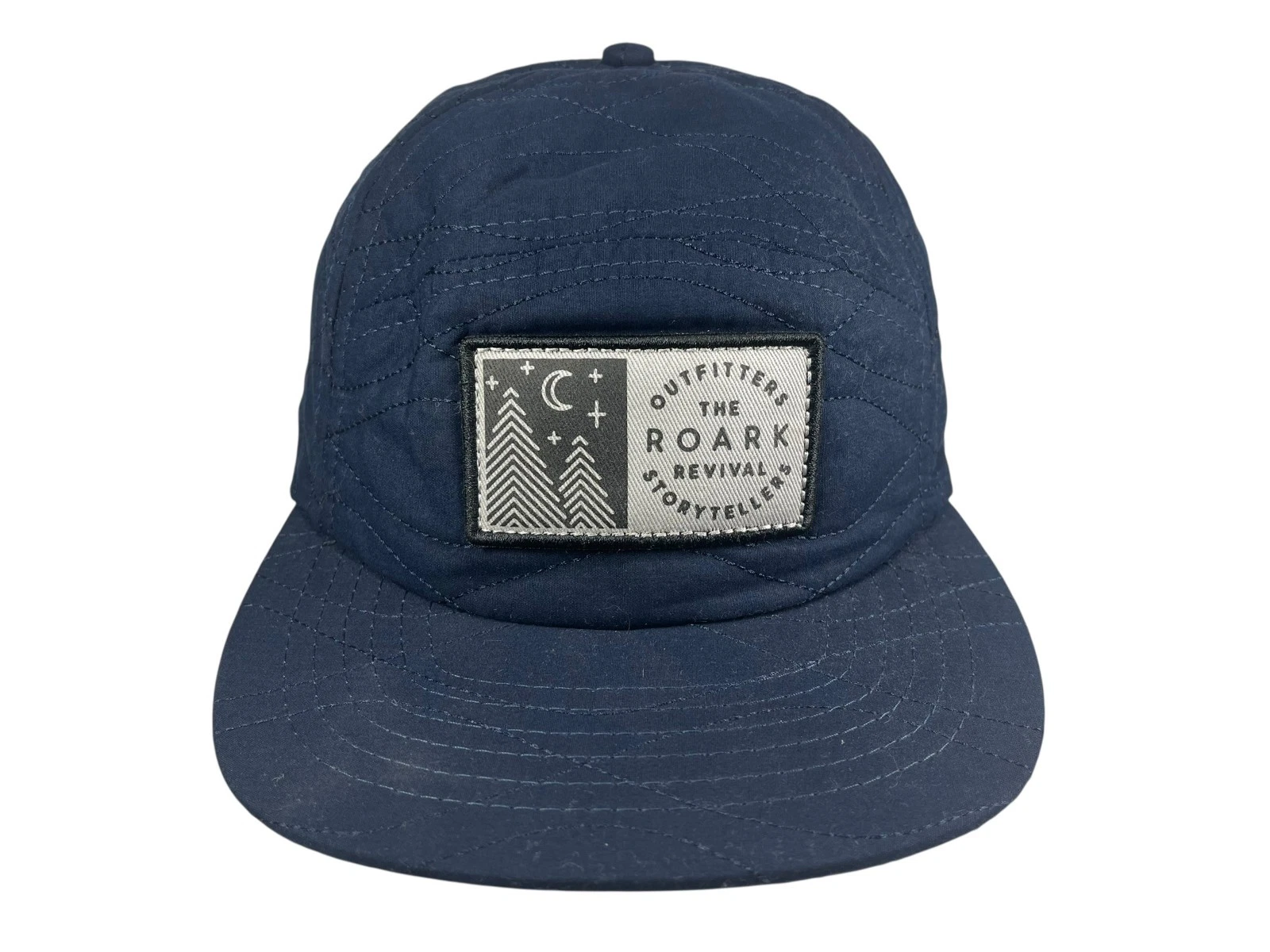 ROARK REVIVAL Blue Quilted NIGHT WATCH BASEBALL HAT Outdoor Hike Camping Gym Sun