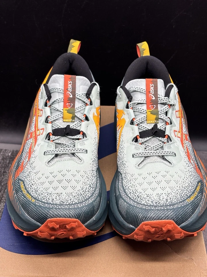 ASICS Men's Trabuco Max 4 Running Shoes, Cold Moss/Nova Orange - Mens 10.5 US - Image 4 of 4