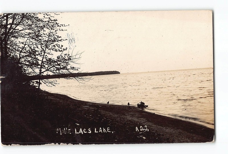 Minnesota MN RPPC Real Photo 1912 Mille Lacs Lake