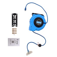 LABLT 45FT Retractable Extension Cord Reel 12AWG/3C SJTOW Heavy Power Cord Reel
