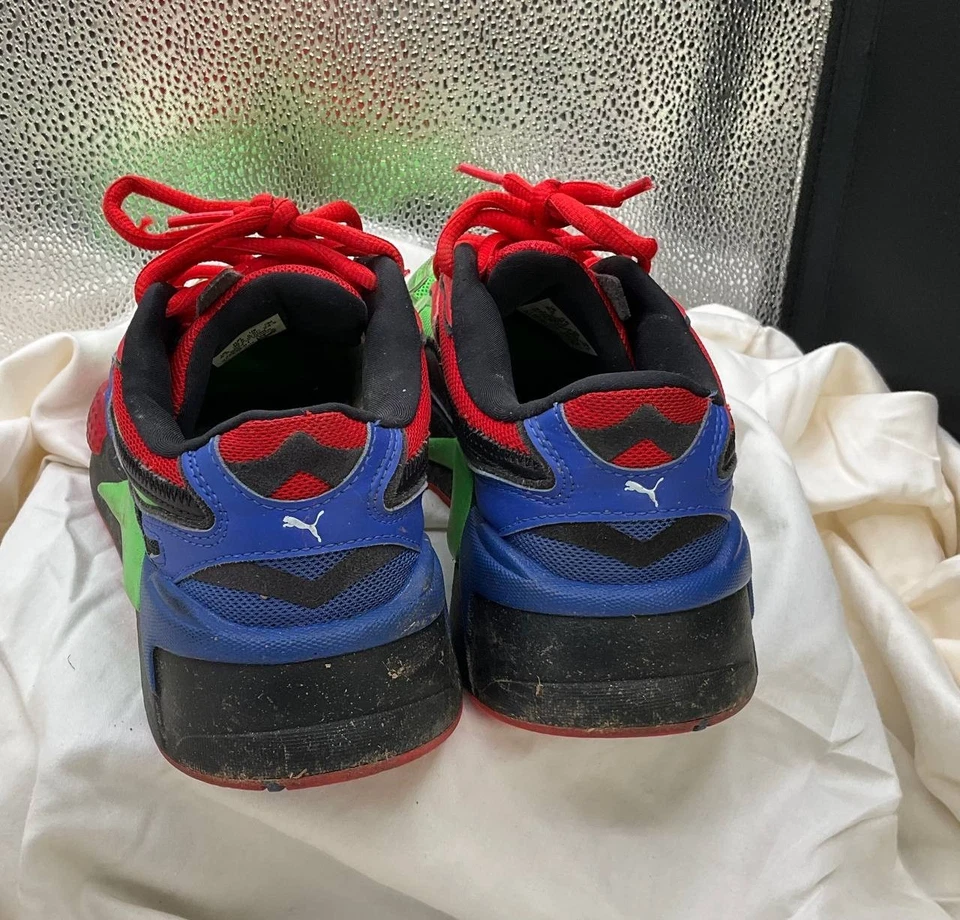 Puma Niños RS X3 A Medida 373716-01 Verde Zapatos Tenis Niños Niñas Jóvenes 6.5 Foto 4 de 4