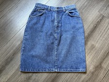 Vintage Levi  s Denim Midi Skirt Made in the USA 80  s/90  s High Waist SZ Small