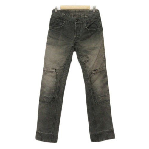 French Connection FCUK Pants Jeans Denim Cargo Button Fly 28 Gray Waist: Used f8
