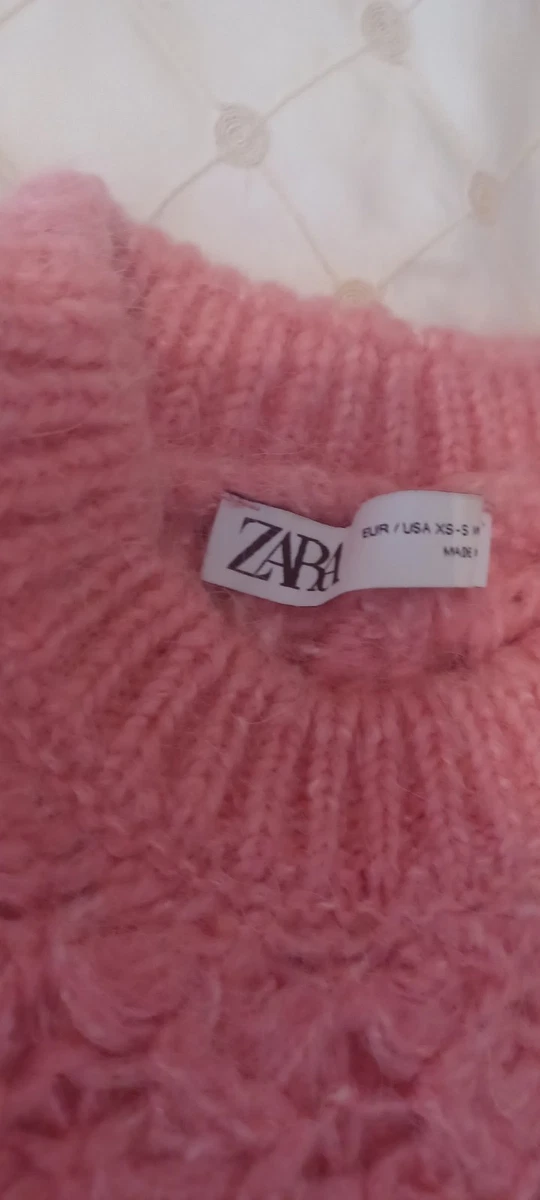 zara pink oversize jumper