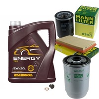 Inspektionspaket 5L Mannol Energy 5W-30 FüR Opel Astra F Caravan 1.7 TDS Vectra