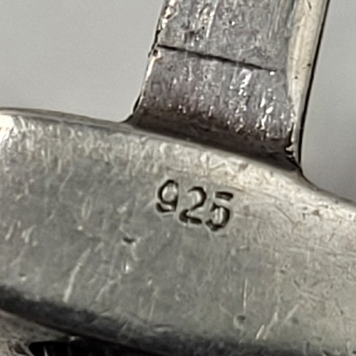 Designer Heavy Barrel Link Bracelet Sterling Silver 44 grams Modernist - 第 10/11 張圖片