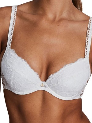 Aubade Kiss Of Love Bra Plunge Lace Padded Moulded Bras Luxury Lingerie