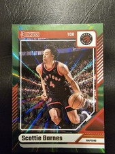 Scottie Barnes 2024-25 Donruss Holo Green Laser Toronto Raptors 