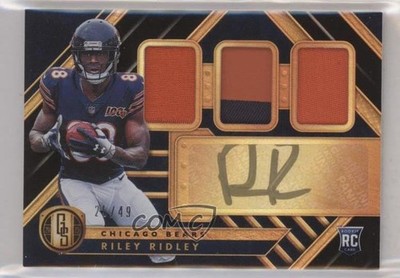 2019 Gold Standard Jersey Triple Platinum /49 Riley Ridley Rookie Auto RC 0v0