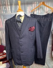 Vintage Bespoke R. Wildeman 1979 3 Piece Suit 42"Chest /40" waist. Ref: PKW...