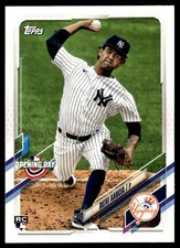 2021 Topps Opening Day Deivi Garcia Rookie New York Yankees #13