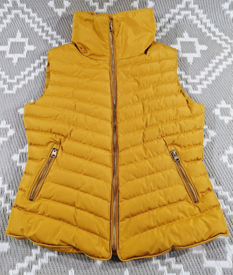 Tokyo Laundry Chervil Ladies Yellow Padded Puffer Gilet Bodywarmer Jacket UK 10