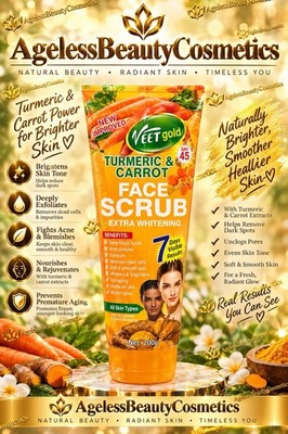 Veet Gold Tumeric & Carrot Extra Whitening Face Foam Wash 200g