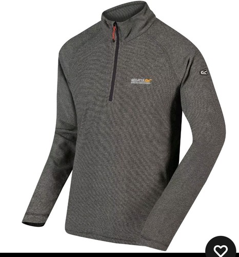 Regatta Mens Montes Half Zip Micro Fleece Top Lightweight Jumper Pullover - 第 1/2 張圖片