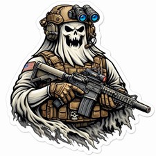 Tactical Military Ghost Ar15 Sticker Decal Army Navy Special Ops