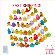 Assorted Rubber Ducks in Bulk Mini Rubber Duckies for Kids Baby Bath Shower Toys