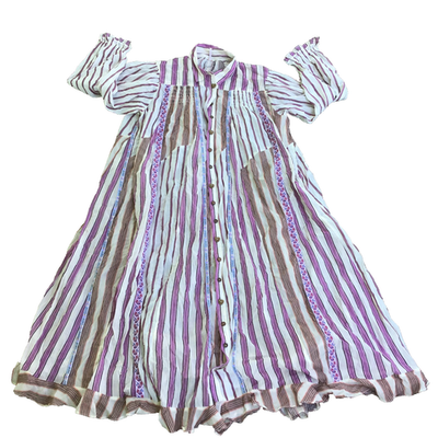 Free People Sweet Dreams Striped Maxi Dress Duster Women Size M/L | eBay