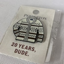 New Pendleton Westerley ?Nice Sweater Dude Pin 20th Anniversary The Big Lebowski