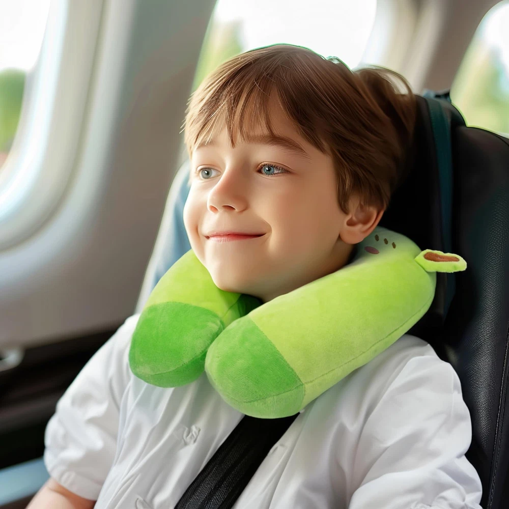 Soft Cute Animal Travel Neck Pillow for Kids Boys Girls