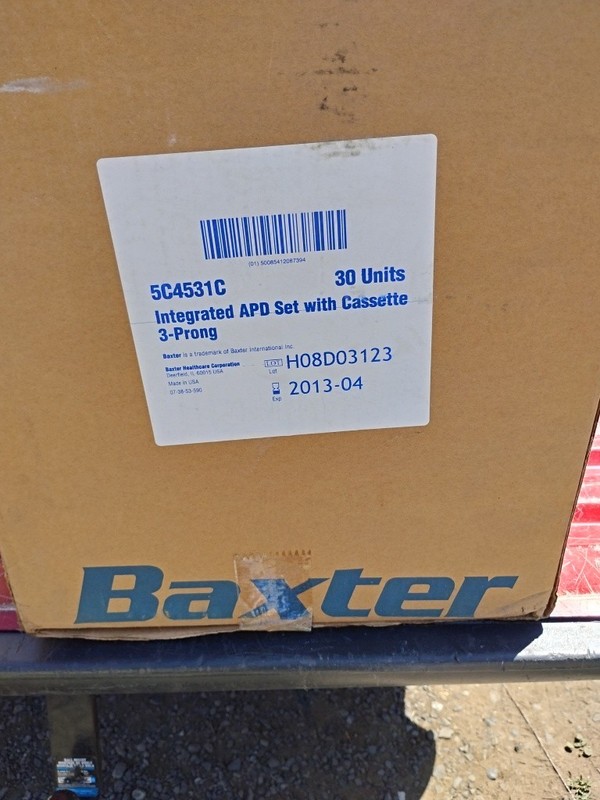 Box of 30 Baxter 5C5479 Amia Automated PD Set with Cassette
