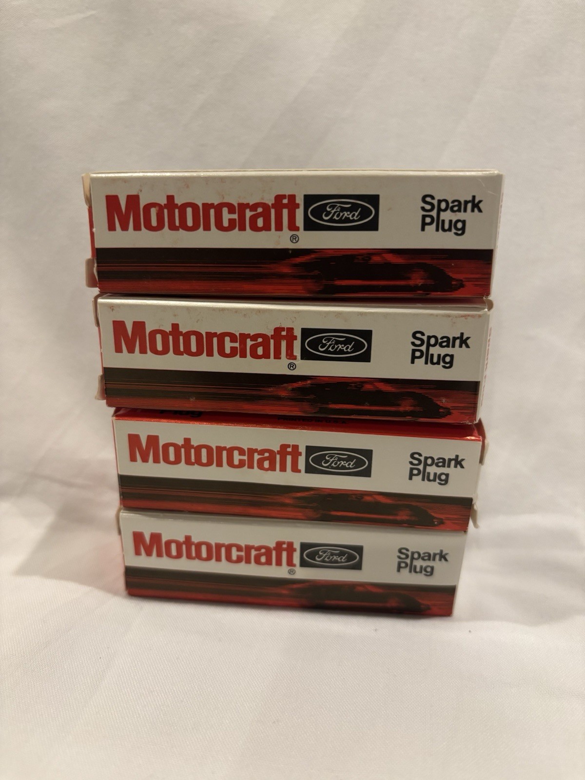 New OEM Factory Ford Motorcraft Spark Plug AWSF44C Qty 4. Pack of 4.