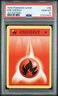 1999 POKEMON BASE SET 1ST EDITION #98 FIRE ENERGY PSA 10