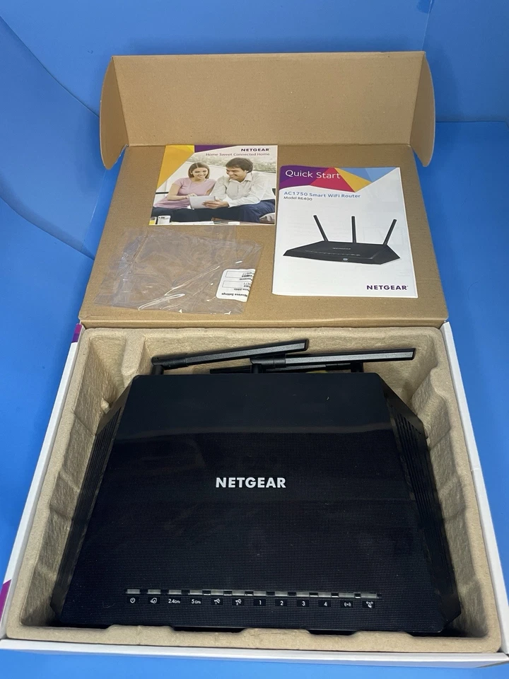 NETGEAR AC1750 Smart WiFi Router - WiFi 5 Dual Band Gigabit (R6350) OPEN BOX - Image 2 of 4