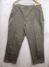 Carhartt B11 MOS Pants Men  s Sz 38x32 Green Carpenter Dungaree Fit Duck Canvas