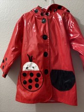 Girls Ladybug Kidorable Rain Coat 4/5 Super Sweet Excellent Condition