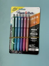 Paper Mate Inkjoy Metallic Retractable Gel Pen Medium Point 0.8mm Assorted Ink