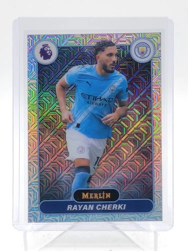 RAYAN CHERKI 2025-26 TOPPS MERLIN CHROME MOJO #124 MANCHESTER CITY Q4060