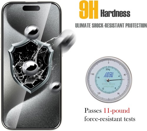 Pour Apple IPHONE 16E 16 15 14 13 12 Pro Max Plus Verre Trempé Écran Protecteur - Photo 3 sur 12