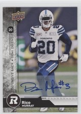 2018 Upper Deck CFL Autograph 126 Rico Murray Ottawa Redblacks Auto