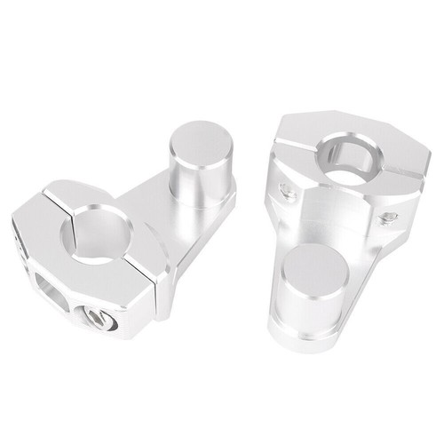 7/8" 22mm Universal Motor cycle Bike HandleBar Handle Fat Bar Mount Clamps Riser - Picture 7 of 12