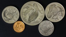 BRITISH VIRGIN ISLANDS 1, 5, 10, 25, 50 Cents 1973 - 5 Coins. - 933