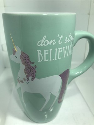 DON'T STOP BELIEVING IN UNICORNS MUG. UNICORN COFFEE UNICORN DECO MUG. B435