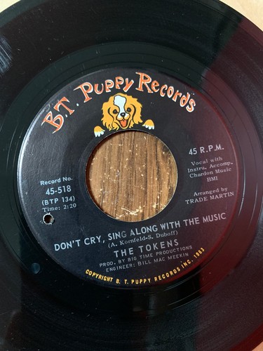 Vintage The Tokens 45 RPM 7" Records Each Sold Separately - Picture 10 of 10