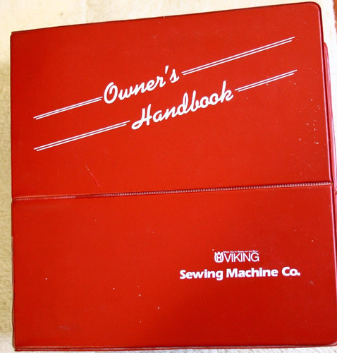 Husqvarna Viking Huskylock 1000,1000L,1001L Manual Binder Book Owner's HandBook