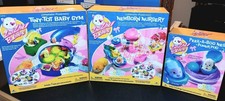 ZHU ZHU BABIES PLAYSET LOT NURSERY, BABY GYM, PEEK-A-BOO NOS 