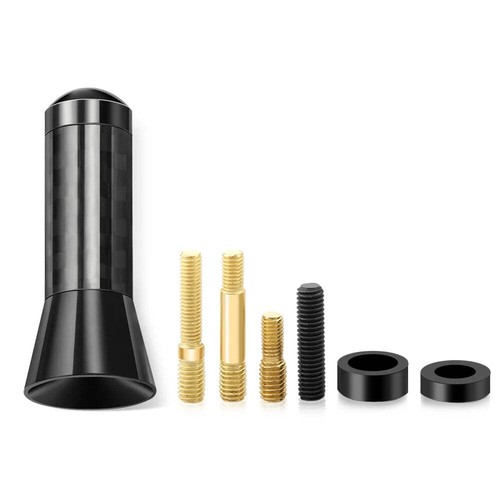 Antena de coche de fibra de carbono Stubby 3,5 cm para Skoda Citigo Fabia Octavia Rapid Yeti - Imagen 6 de 6