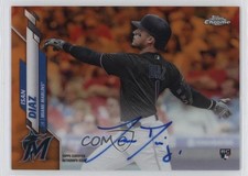 2020 Topps Chrome Rookie Auto Orange Refractor 24/25 Isan Diaz #RA-ID Auto 12i0