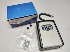 Key Lock Box for Outside-Combination Lockbox for House Key-Portable/Wall Mounted
