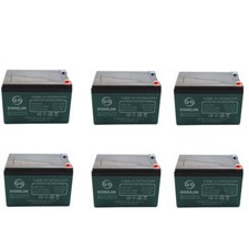 6PCS 6-DZM-12 12V 12Ah SLA Battery for ATV Quad Go Kart Scooter Buggy Golf Cart
