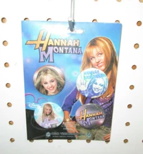 New Set Of 4 Disney Hannah Montana Miley Cyrus Collectible  Pinback Buttons