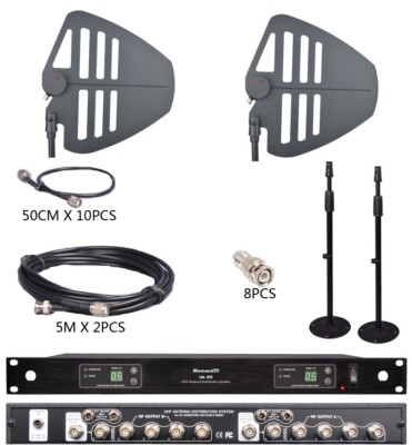 antenna distribution system suitable for SHURE &  Sennheiser wireless microphone