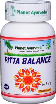 Planet Ayurveda Pitta Balance Capsules - 60 Capsules Free Shipping